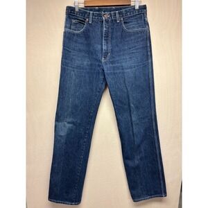 Chevrolet Corvette Straight Leg Jeans Mens Blue Denim Outdoor Five Pockets 32x34